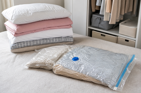 The Space Saving Secret Is Travel Vacuum Storage Bags